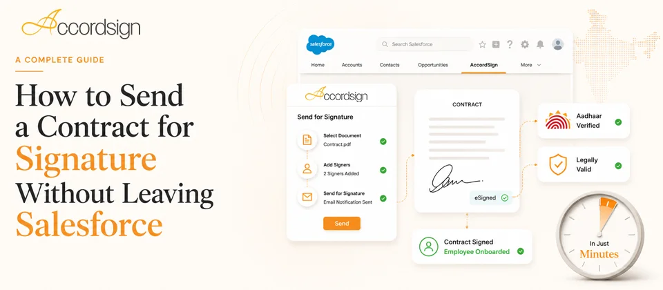 Accordsign — send a contract for signature natively from inside Salesforce